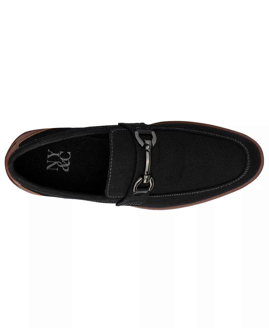 New York & Company Men's Dwayne Almond Casual Loafers  Black Size 10.5