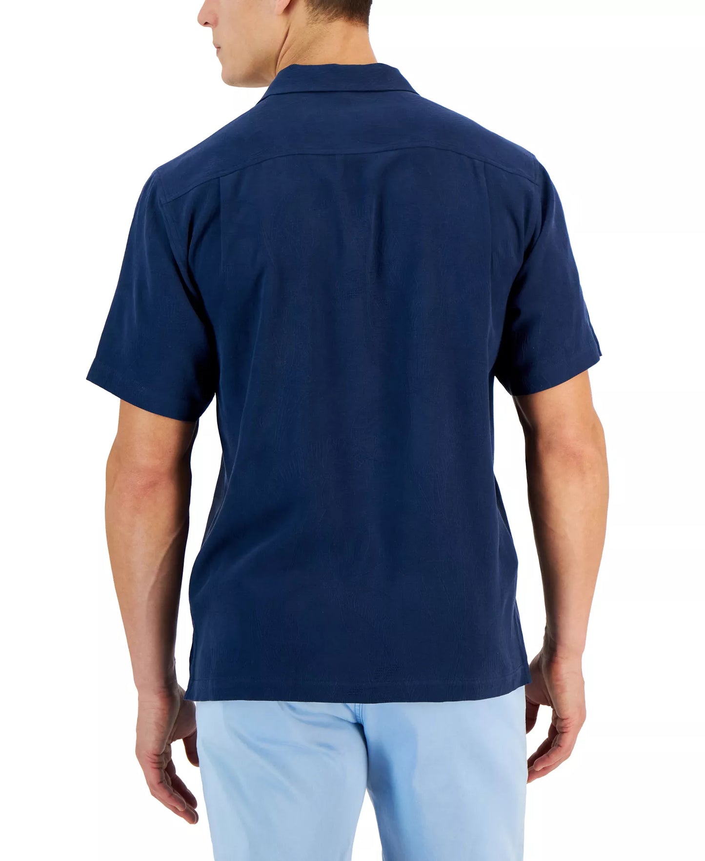 Tommy Bahama Men's Al Fresco Tropics Short-Sleeve Shirt Navy Size XL