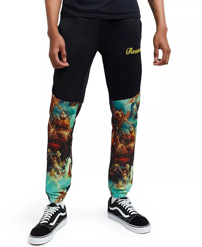Reason Men's Big & Tall Renaissance Drawstring Joggers  Multi Size 3XL