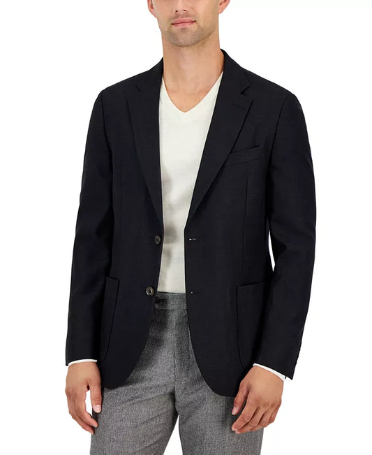 Nautica Modern-Fit Stretch Structure Weave Sport Coat  Color Black Size 46R