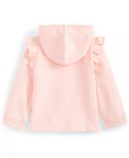First Impressions Baby Girls Ruffled Zip Up Hoodie  Color Blush Pink Size 12 months