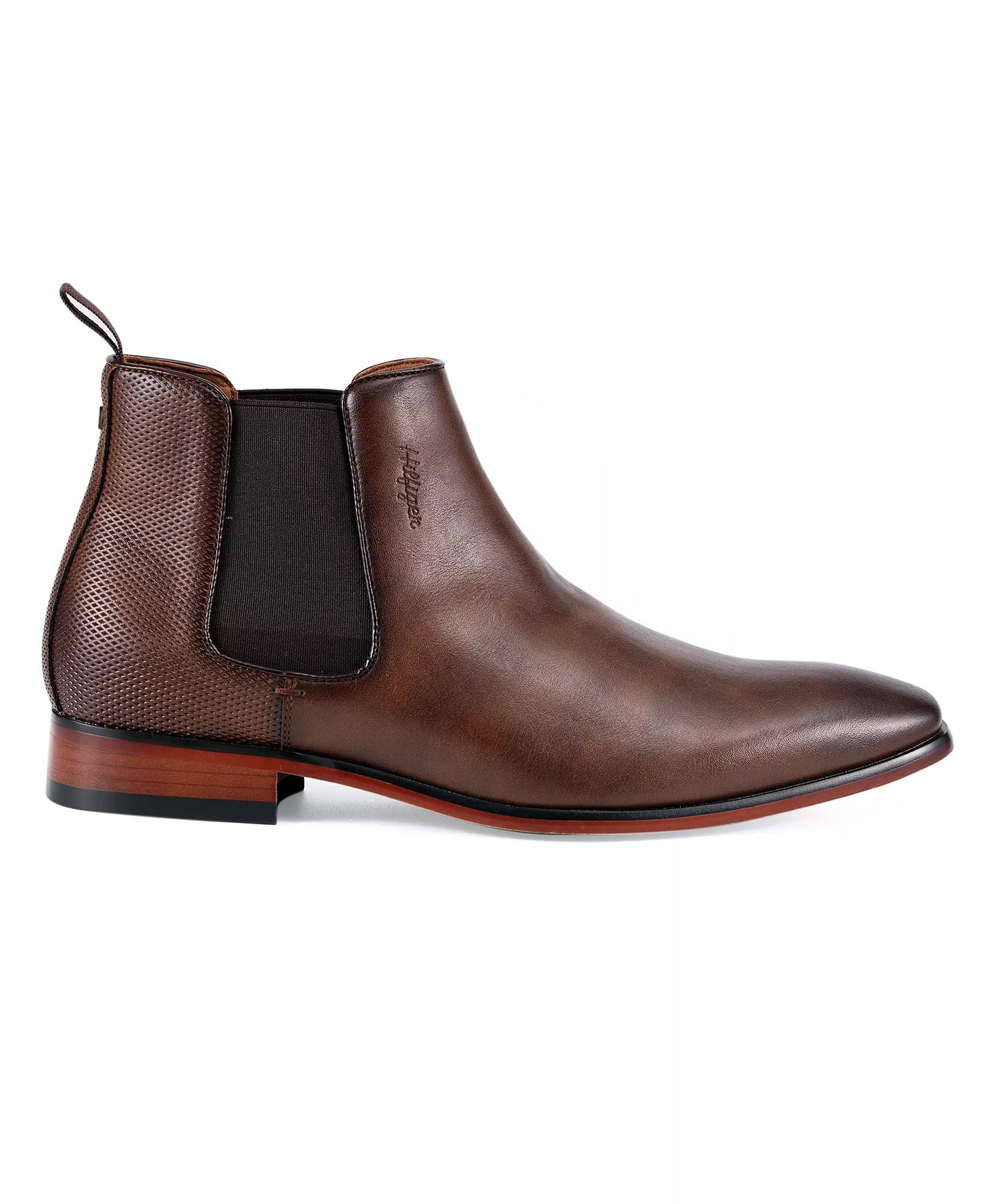 Tommy Hilfiger Men's Sesame  Chelsea Dress Boots  Dark Brown Size 8