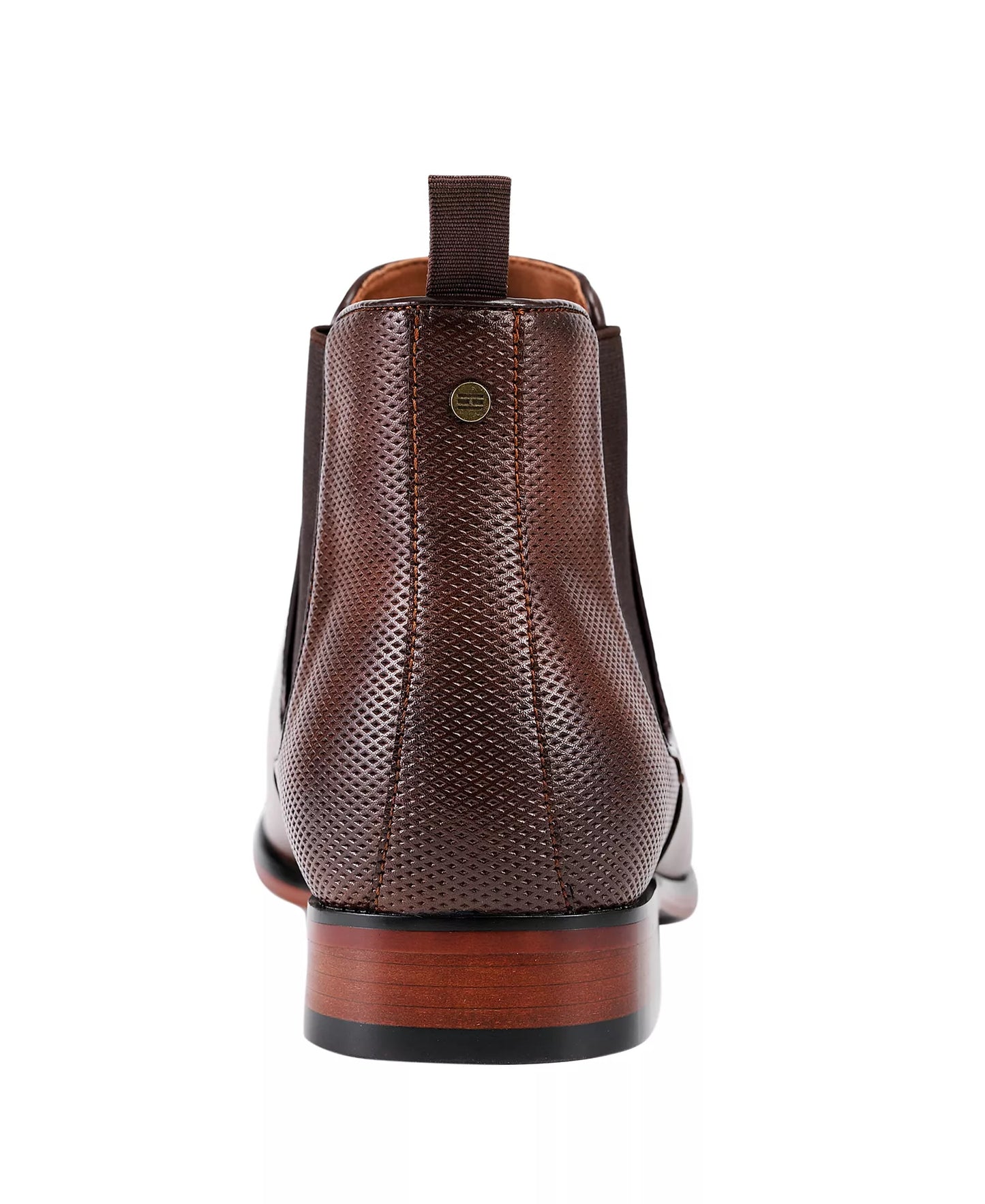 Tommy Hilfiger Men's Sesame  Chelsea Dress Boots  Dark Brown Size 8
