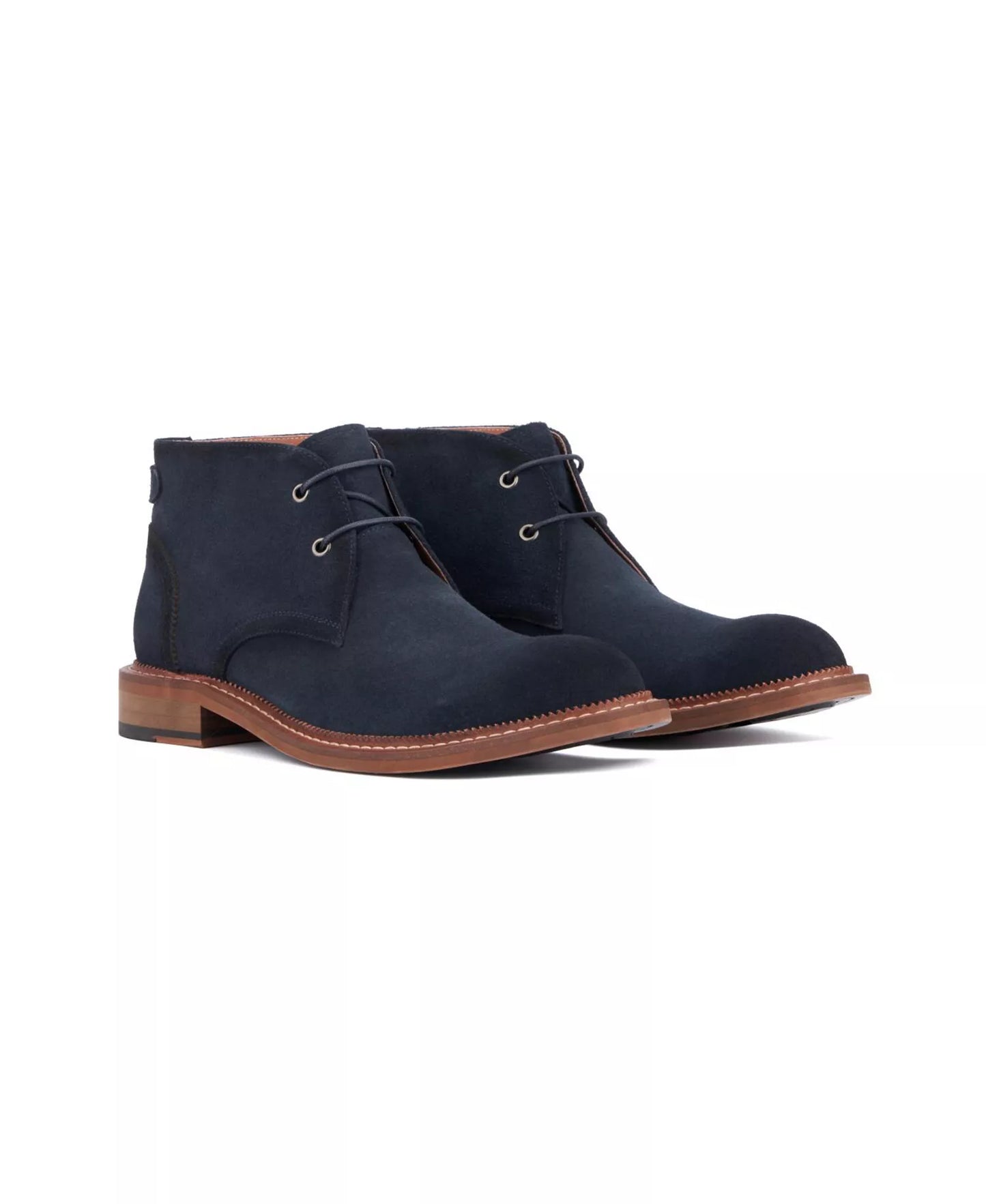 Vintage Foundry Co Men's Milton Suede Chukka Round Toe Boots  Navy Size 10.5
