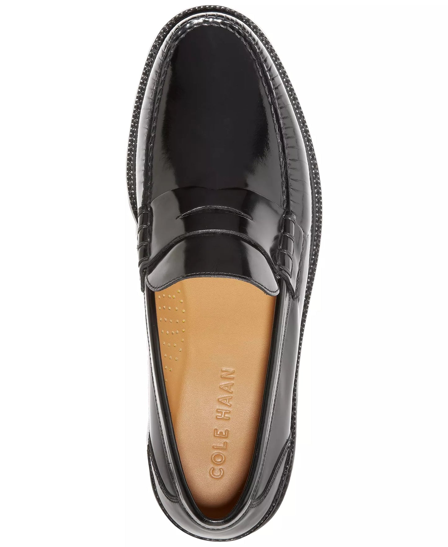 Cole Haan Men's Pinch Prep Penny Loafers  Black Brushoff Size 11.5