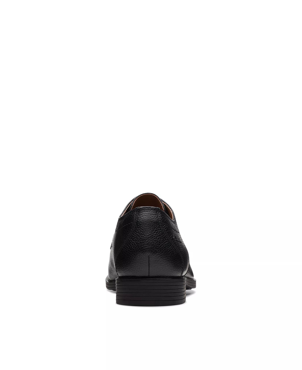 Clarks Men's Whiddon Apron Oxford Dress Shoes  Black Tumbled Leather Size 11.5