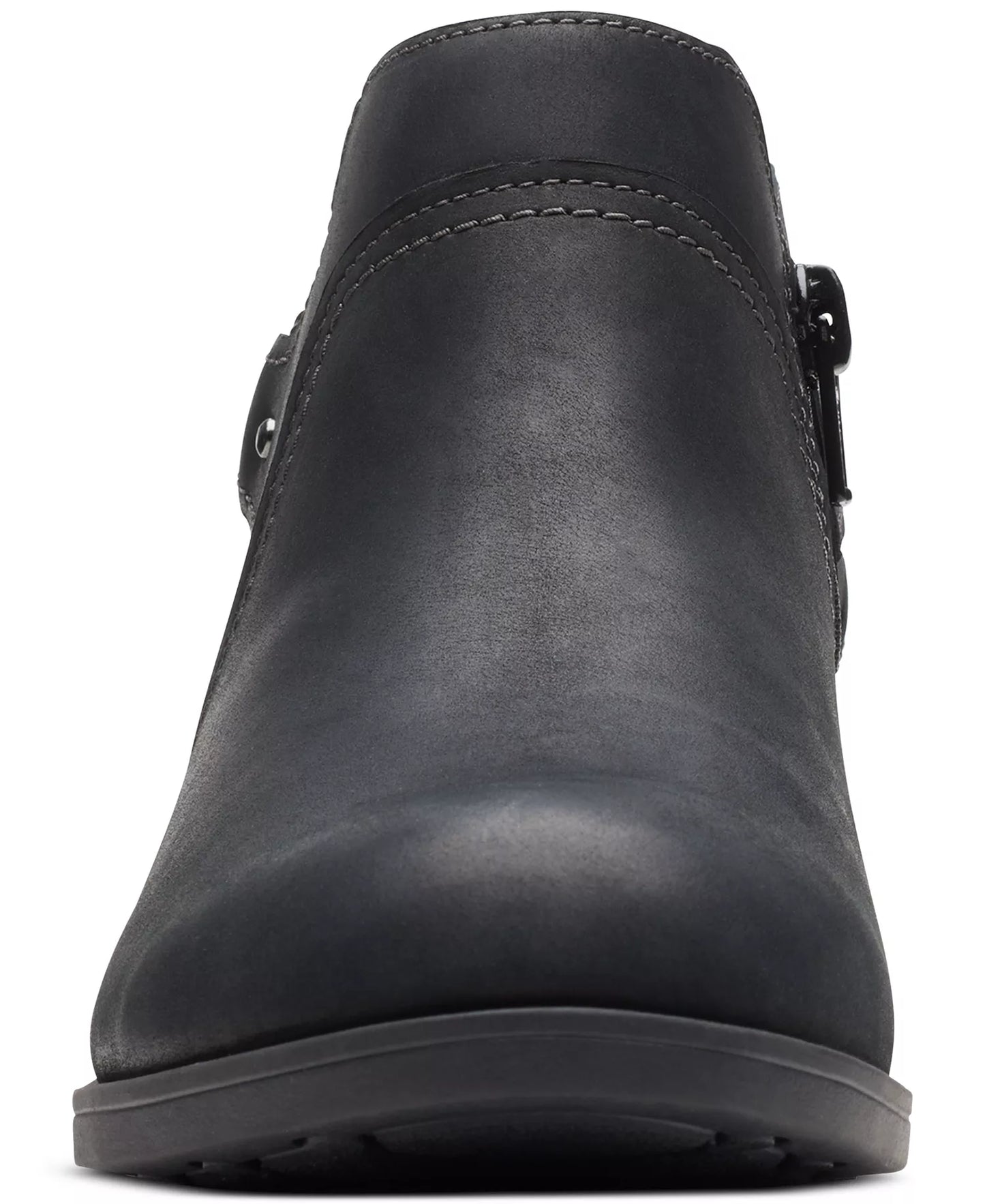 Clarks Women's Charlten Grace Buckled Ankle Booties  Black Size 6