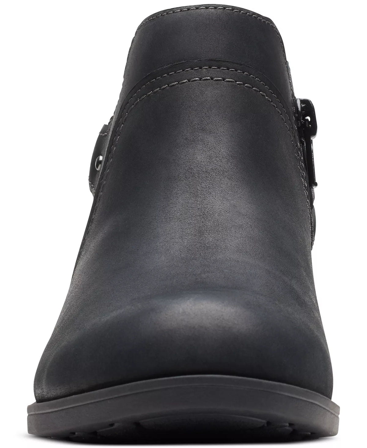 Clarks Women's Charlten Grace Buckled Ankle Booties  Black Size 9W