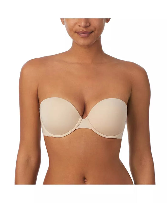 DKNY Women's Smooth Essentials Strapless Bra  Cashmere Size 34B