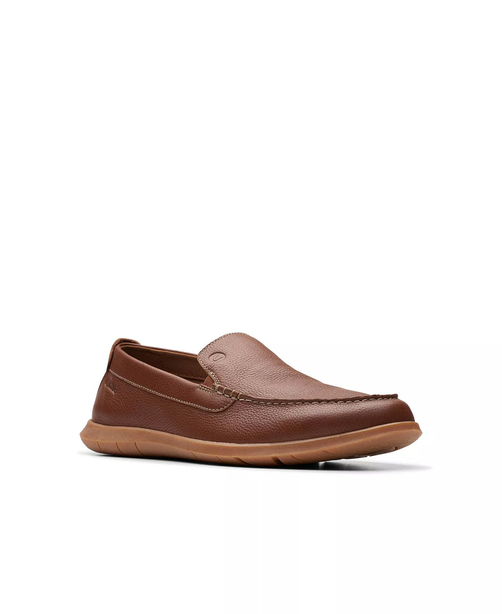 Clarks Men's Flexway Step Slip On Shoes   Light Brown Leather Size 9