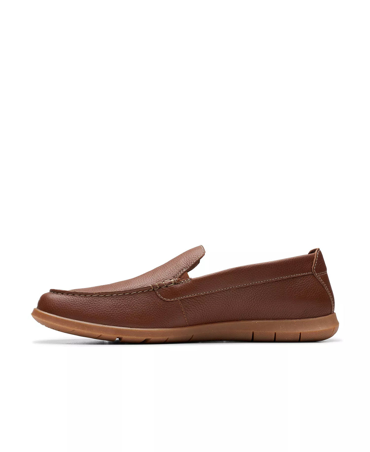 Clarks Men's Flexway Step Slip On Shoes   Light Brown Leather Size 9