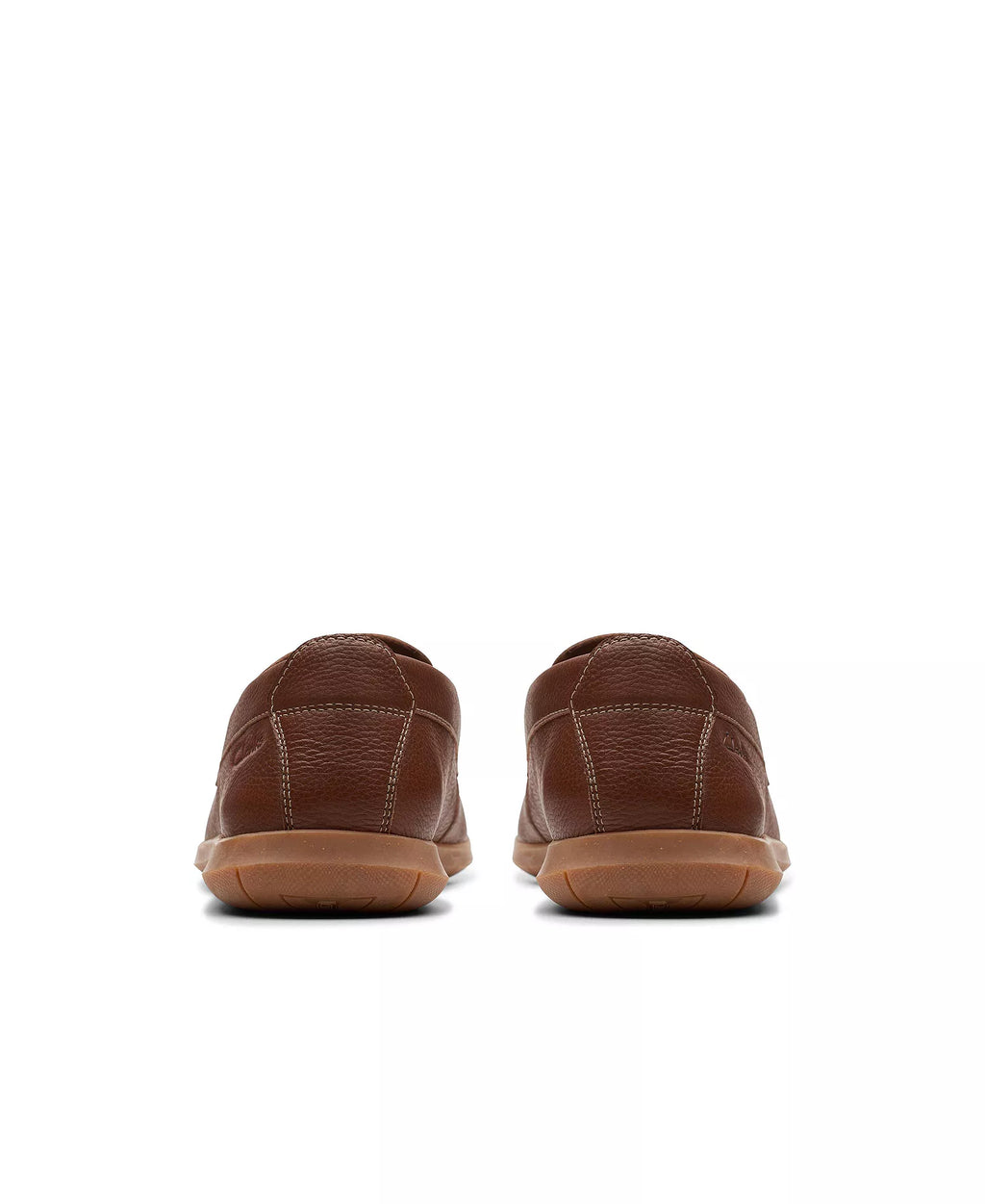 Clarks Men's Flexway Step Slip On Shoes   Light Brown Leather Size 9