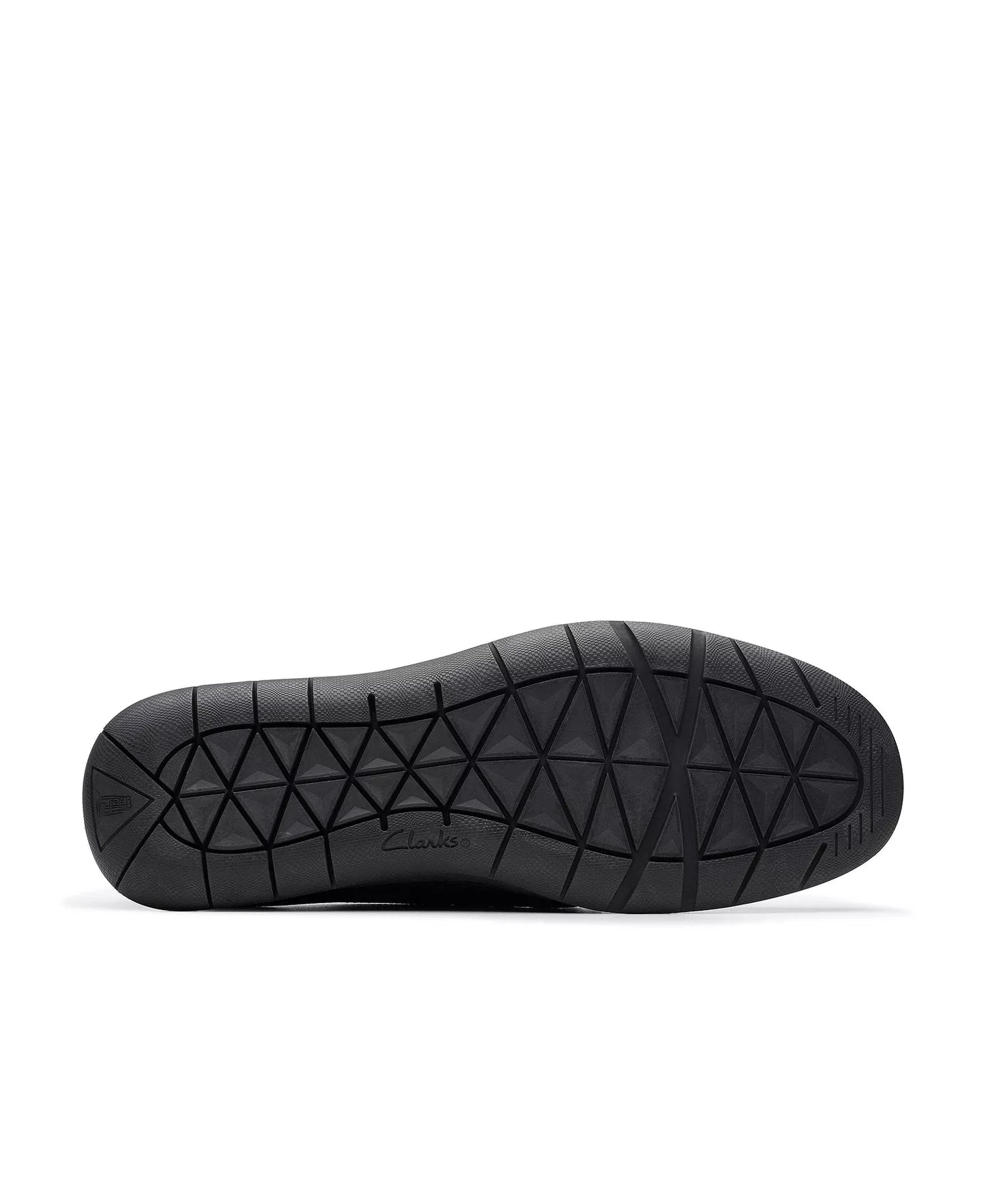 Clarks Men's Flexway Step Slip On Shoes Black Tumbled Leather Size 9
