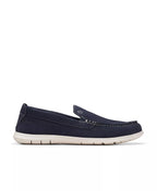 Clarks Men's Flexway Step Slip On Shoes  Navy Suede Size 9