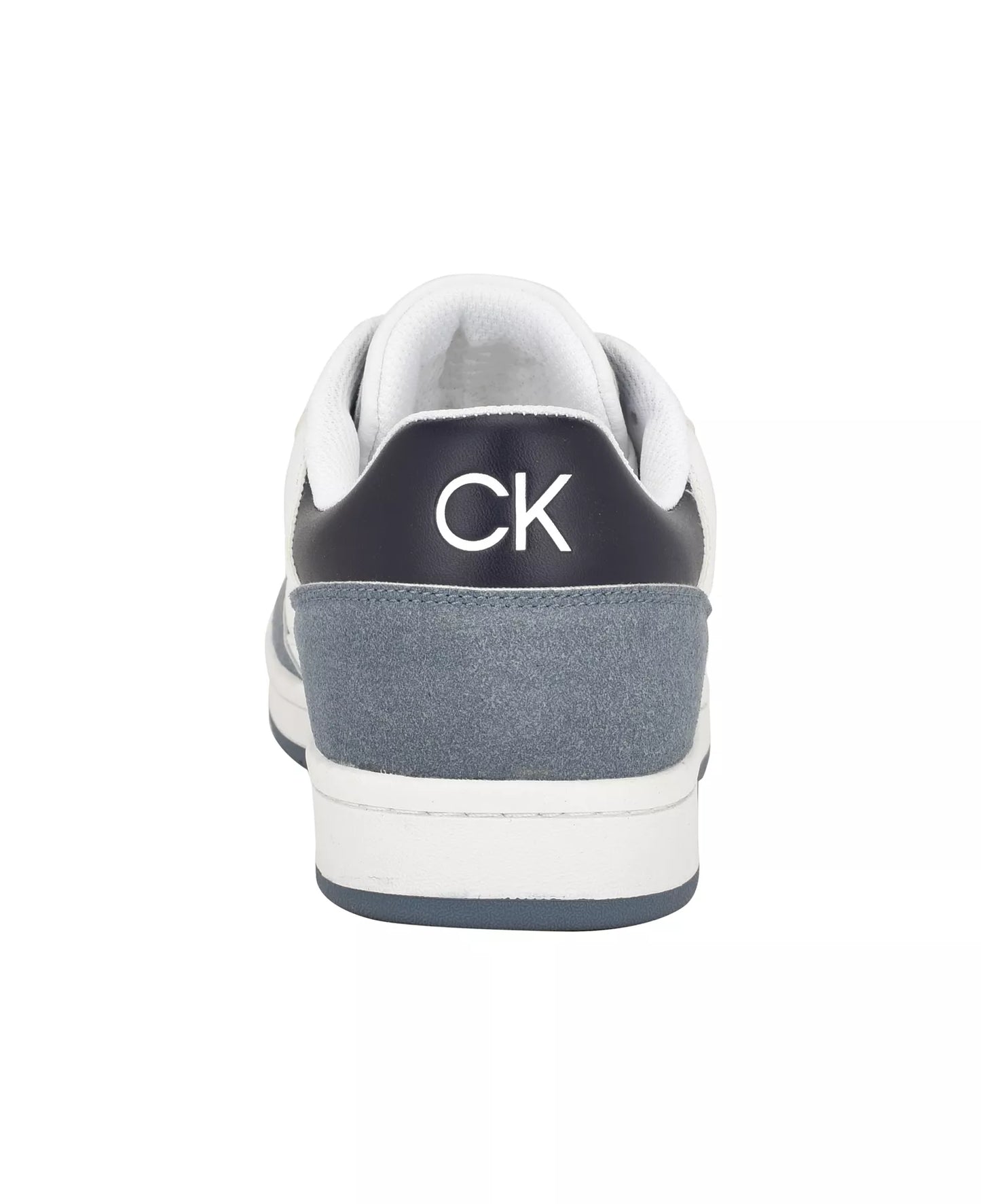 Calvin Klein Men's Landy Round Toe Lace Up Sneakers  White/Gray Size 10