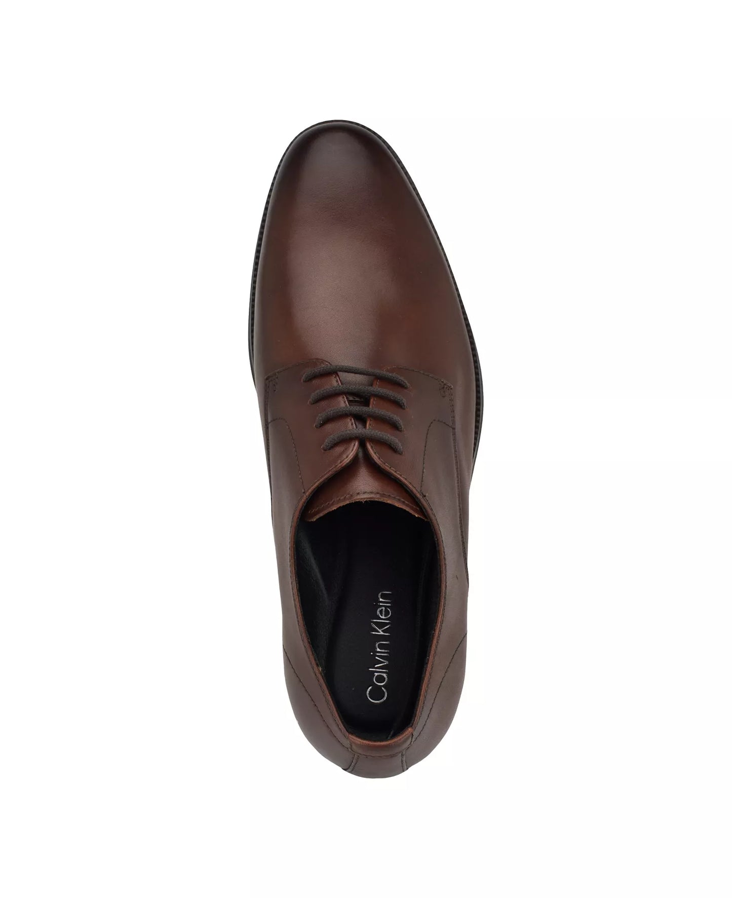 Calvin Klein Men's Jack Oxford Dress Shoes  Cognac Leather Size 11
