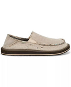 Sanuk Men's Donny Two-Tone Slip-On Shoes  Natural Size 9