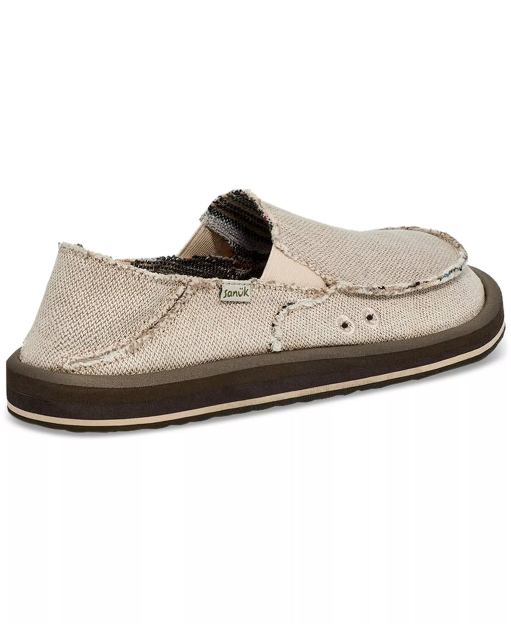 Sanuk Men's Donny Two-Tone Slip-On Shoes  Natural Size 9