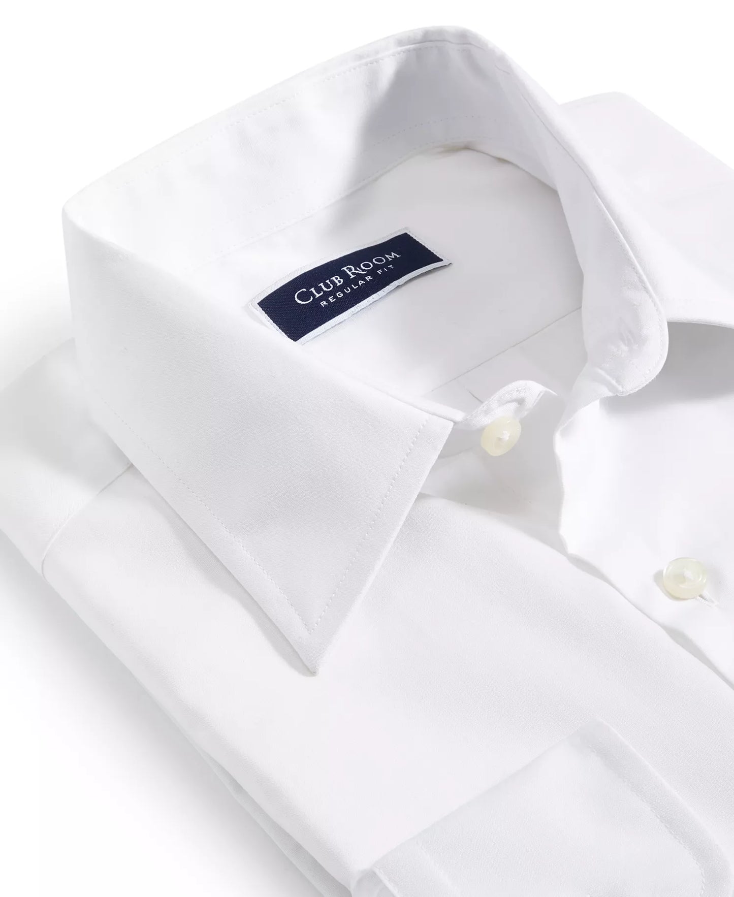Men's Regular-Fit Performance Dress Shirt White 17.5 32/33