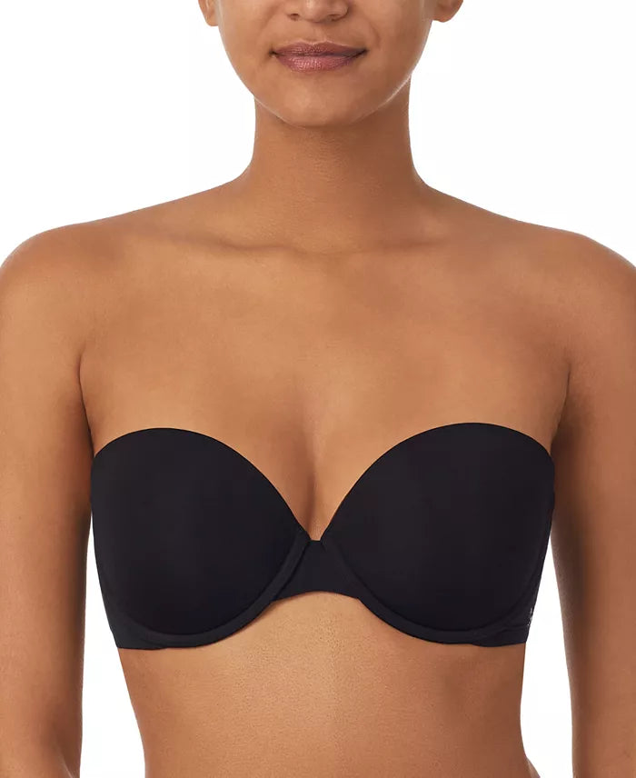 DKNY Women's Smooth Essentials Strapless Bra  Black Size 38DD