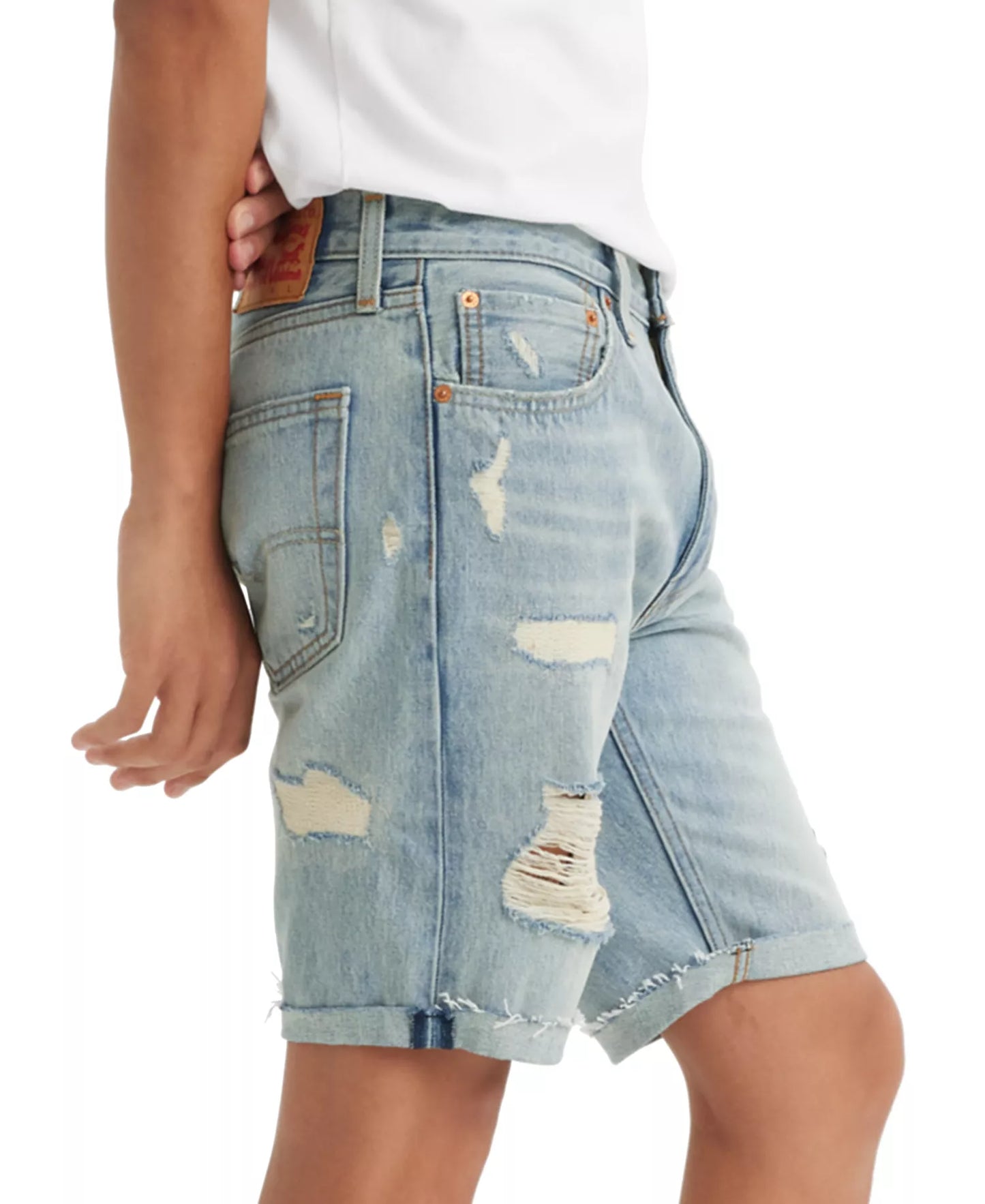Levi's Men's Flex 412 Slim Fit 5 Pocket 9" Jean Shorts  Gummy Bear Size 34