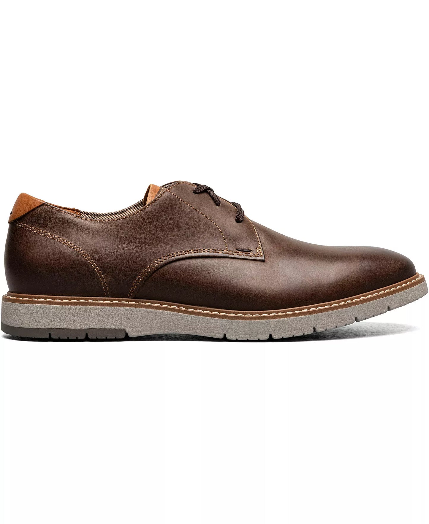 Florsheim Men's Vibe Plain Toe Oxford Lace Up Dress Shoes  Brown Ch Size 7.5W