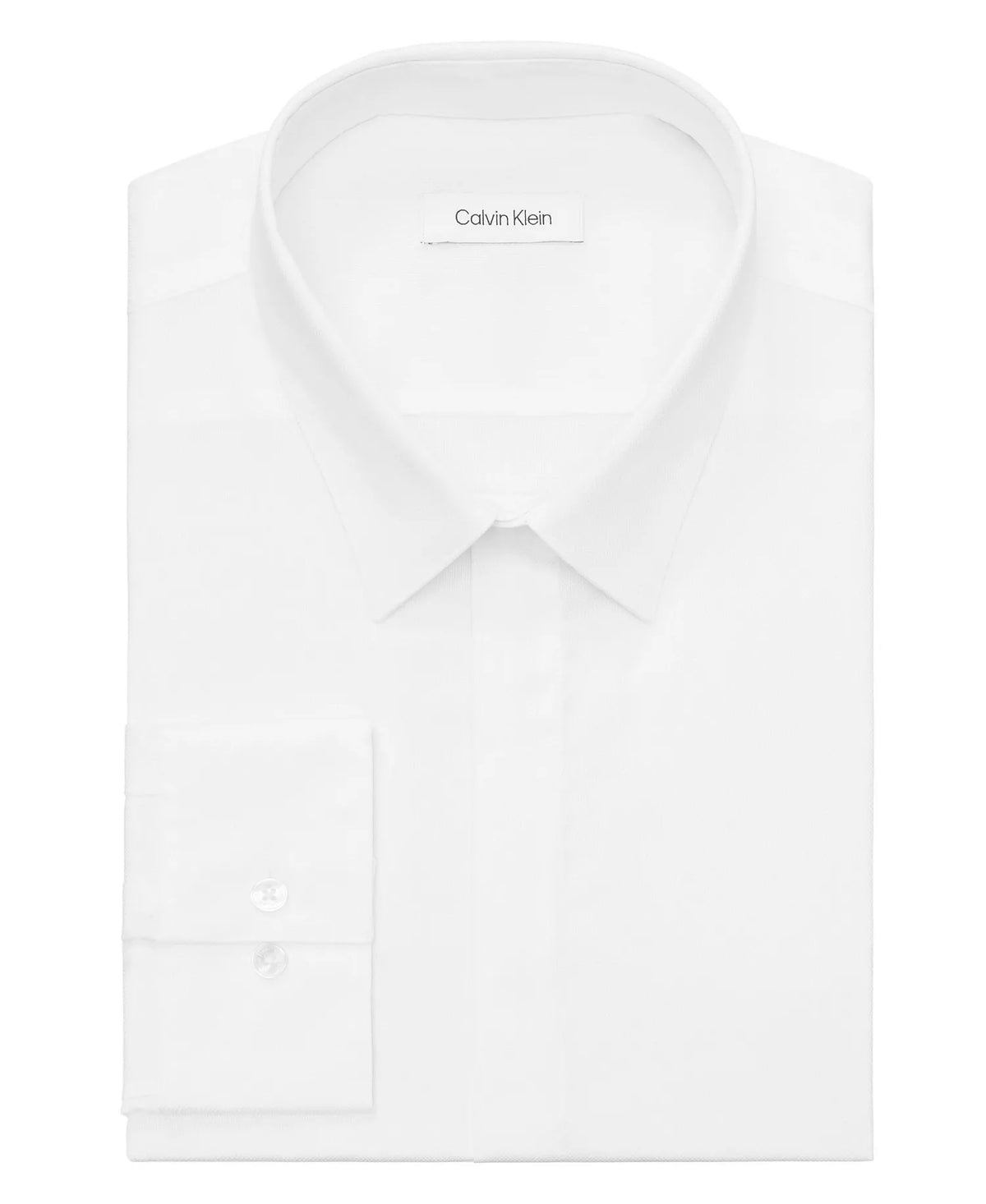 Calvin Klein Men's Regular-Fit Infinite Color Dress Shirt  White 17 34/35