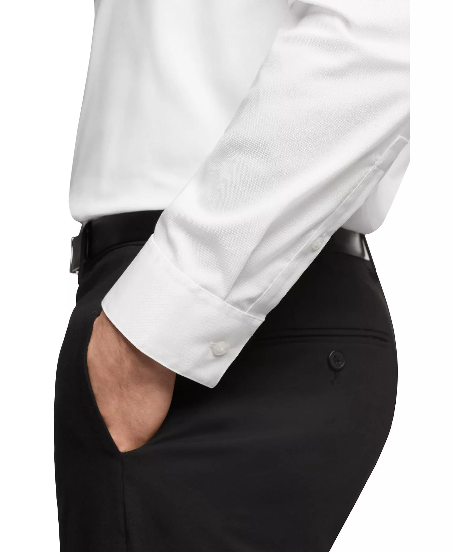Calvin Klein Men's Regular-Fit Infinite Color Dress Shirt  White 17 34/35
