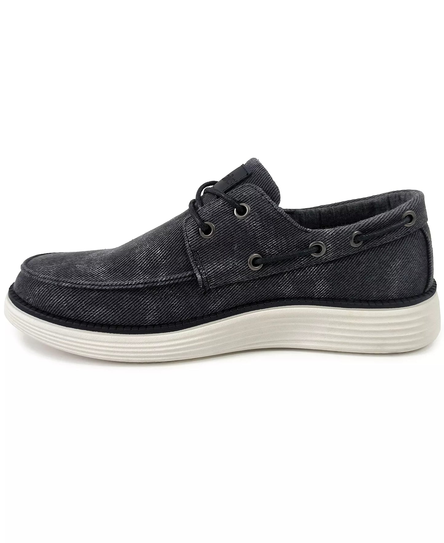 Akademiks Men's Knox Boat Shoes  Black Size 12