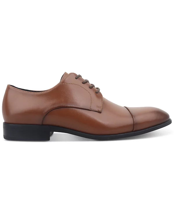 Alfani Men's Quinn Cap-Toe Oxford Dress Shoes  Tan Size 10