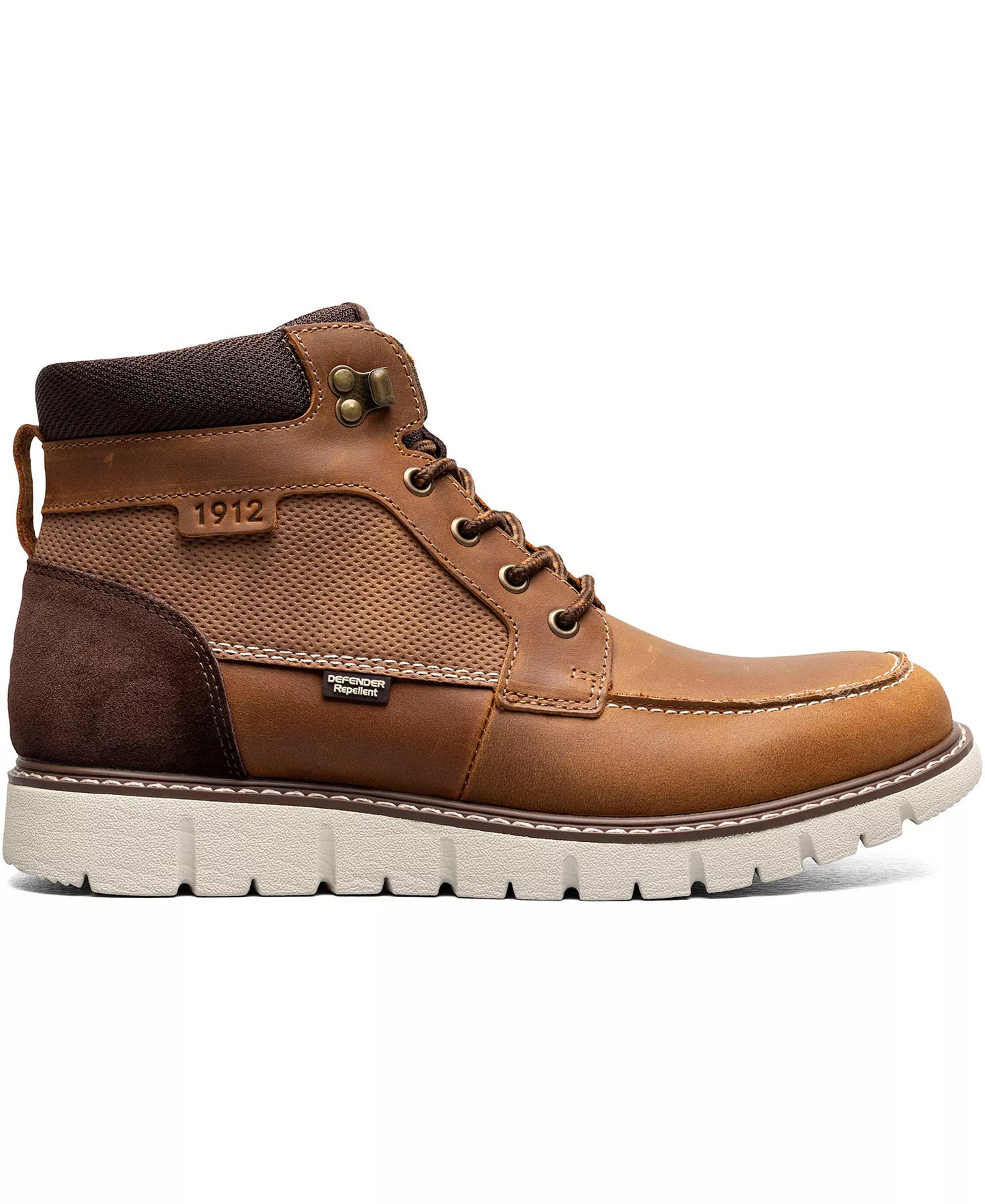 Nunn Bush Men's Karnak Moc Toe Boots  Tan/Charcoal Size 7