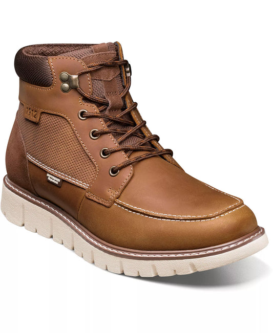Nunn Bush Men's Karnak Moc Toe Boots  Tan/Charcoal Size 7