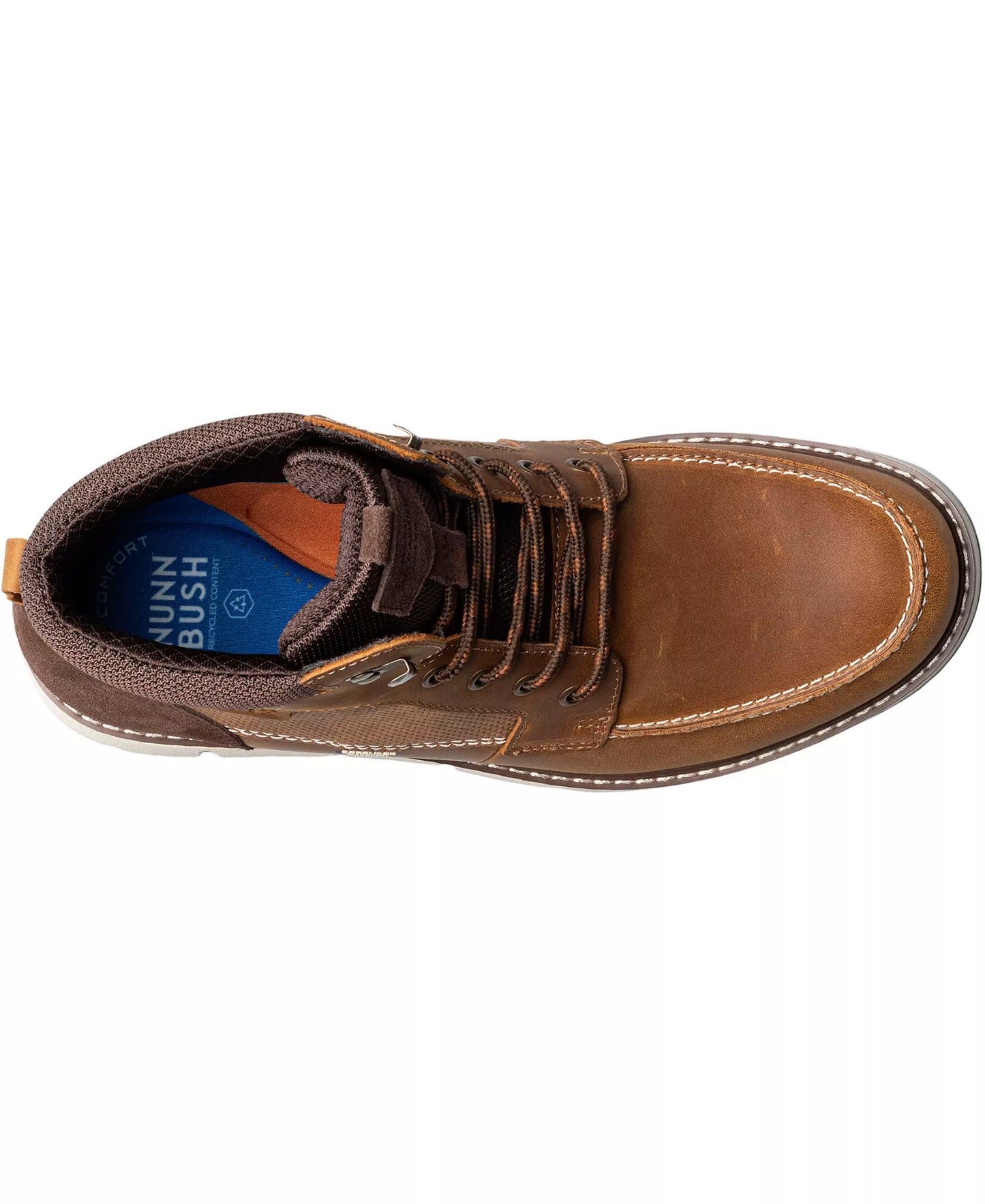 Nunn Bush Men's Karnak Moc Toe Boots  Tan/Charcoal Size 7