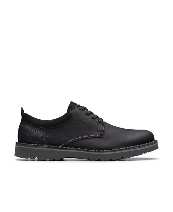 Clarks Collection Men's Eastridge Low Shoes  Black Leather Size 10.5