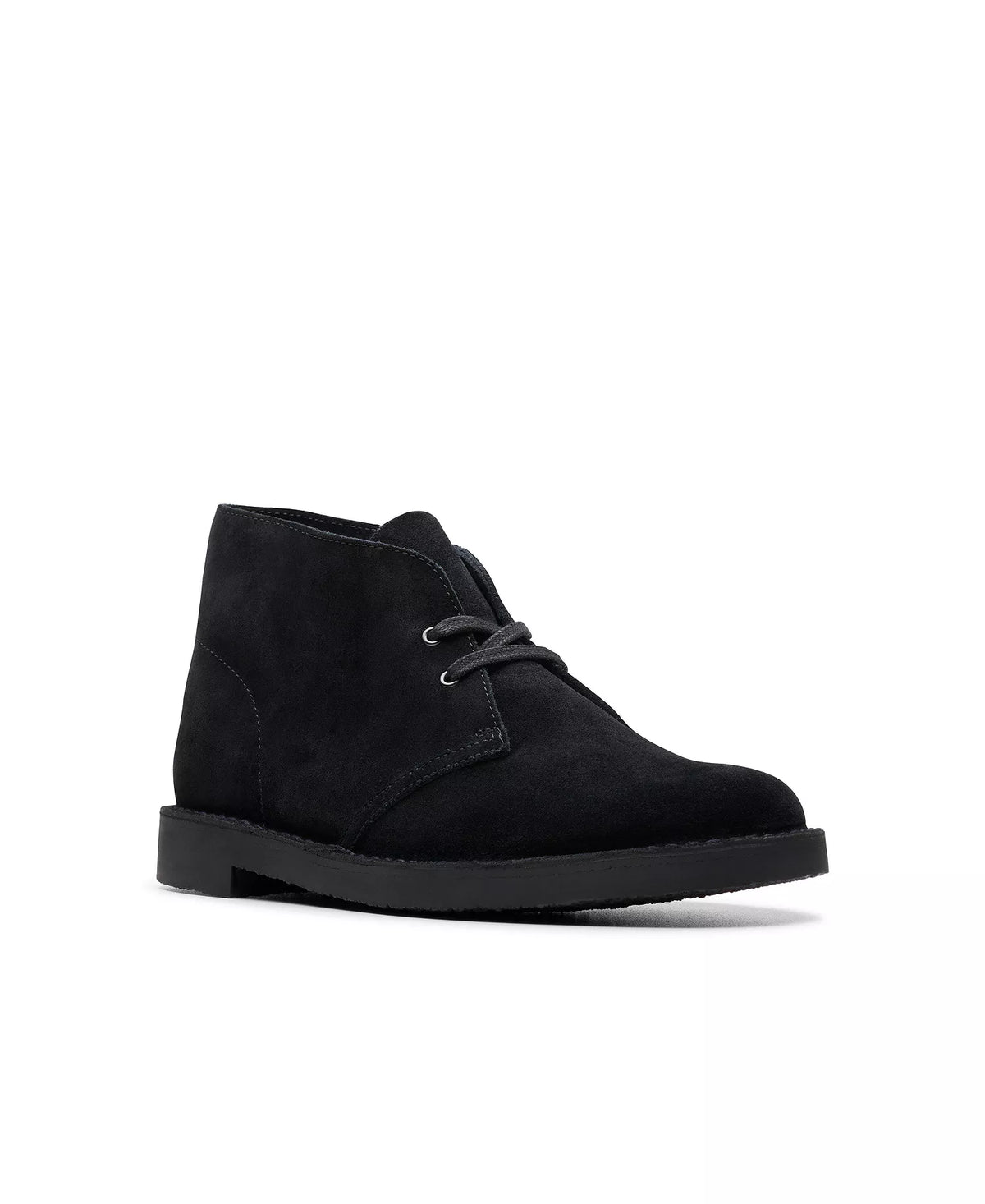 Clarks Men's Shepton Boots   Black Suede Size 9W