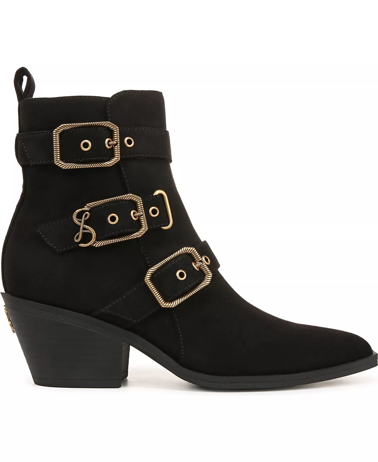Sam & Libby Women's Finnley Ankle Boots  Black Micro Size 7
