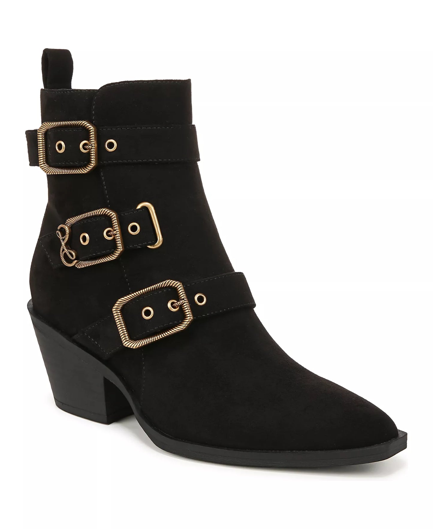 Sam & Libby Women's Finnley Ankle Boots  Black Micro Size 7