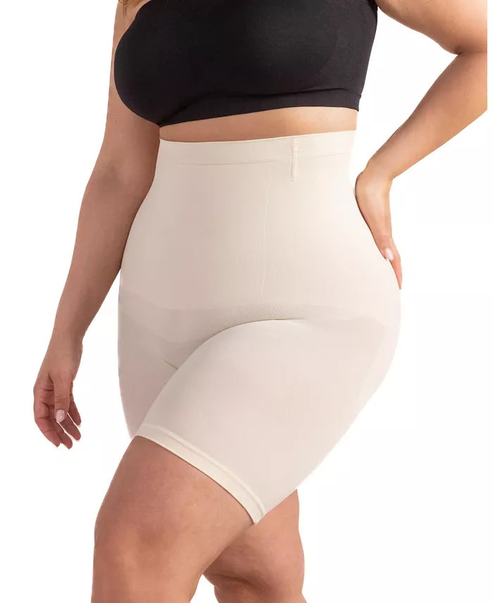 Shapermint Essentials Women's High Waisted Shaper Short  Beige Size S