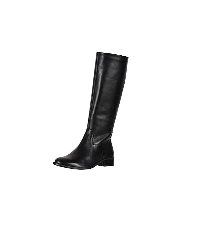 Walking Cradles Women's Meadow Wide Calf Boots  Color Black Leather Size 7M