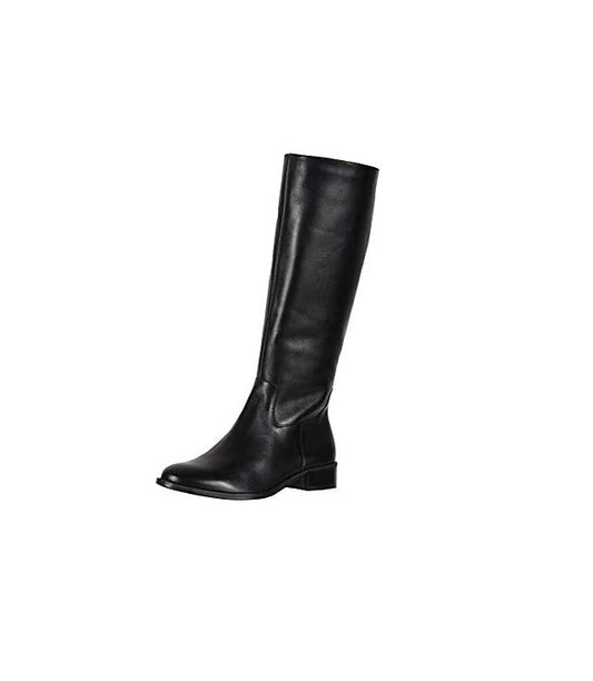 Walking Cradles Women's Meadow Wide Calf Boots  Color Black Leather Size 7M