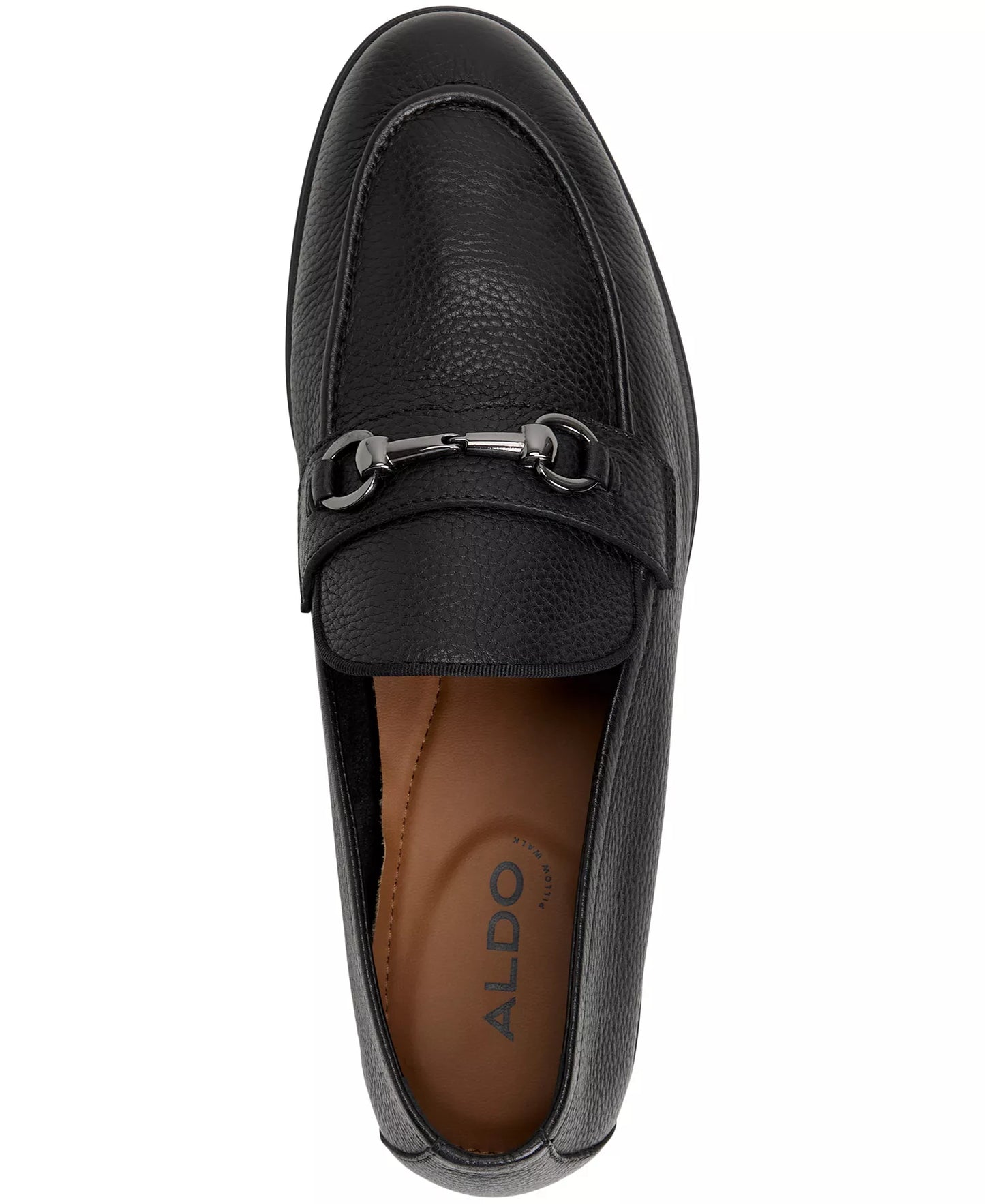 ALDO Men's Traveler Leather Bit Loafers  Black Size 11