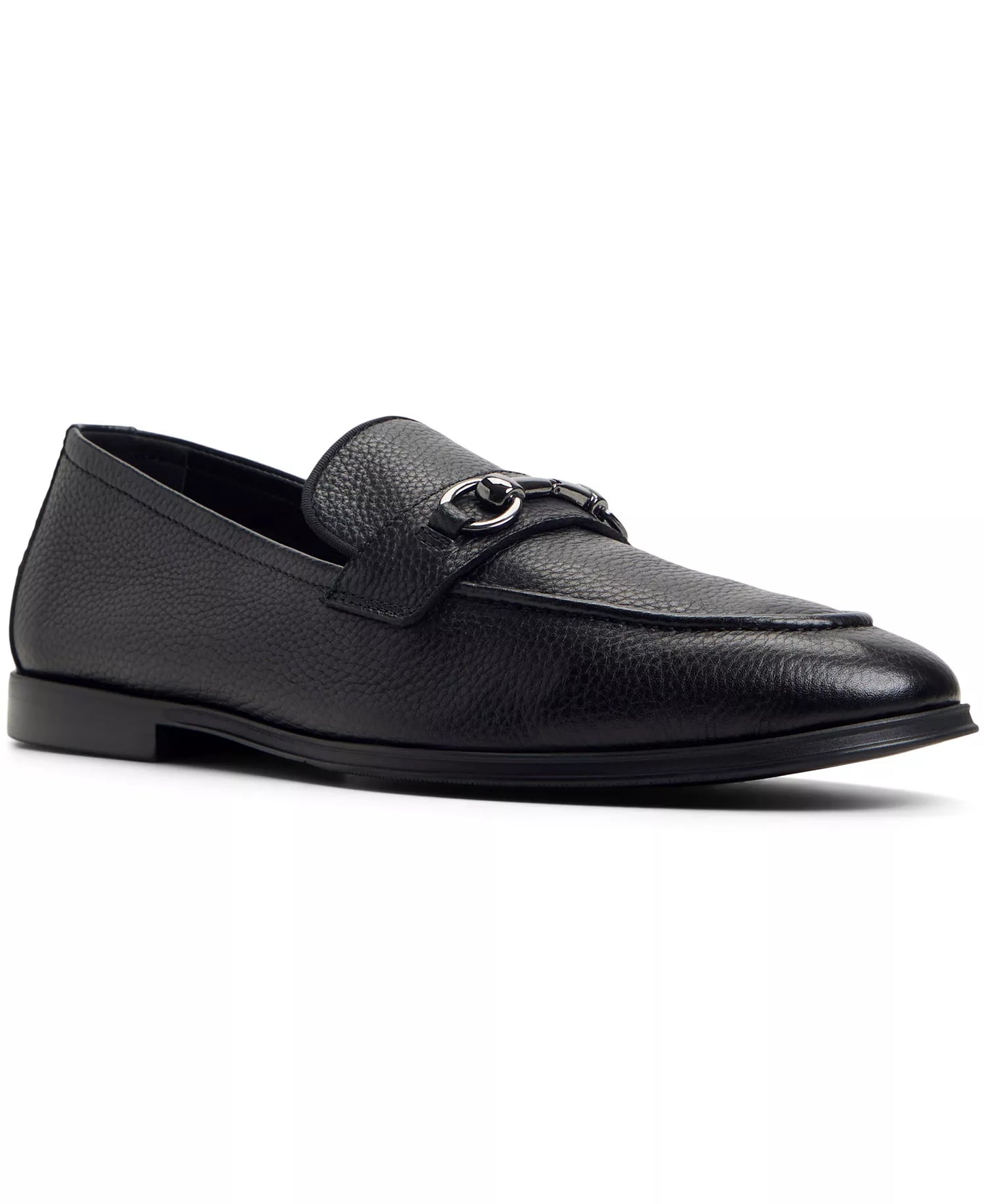 ALDO Men's Traveler Leather Bit Loafers  Black Size 11