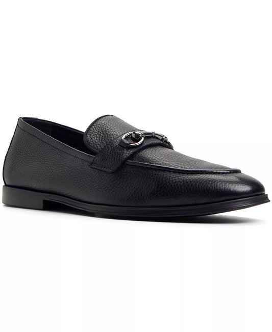 ALDO Men's Traveler Leather Bit Loafers  Black Size 11