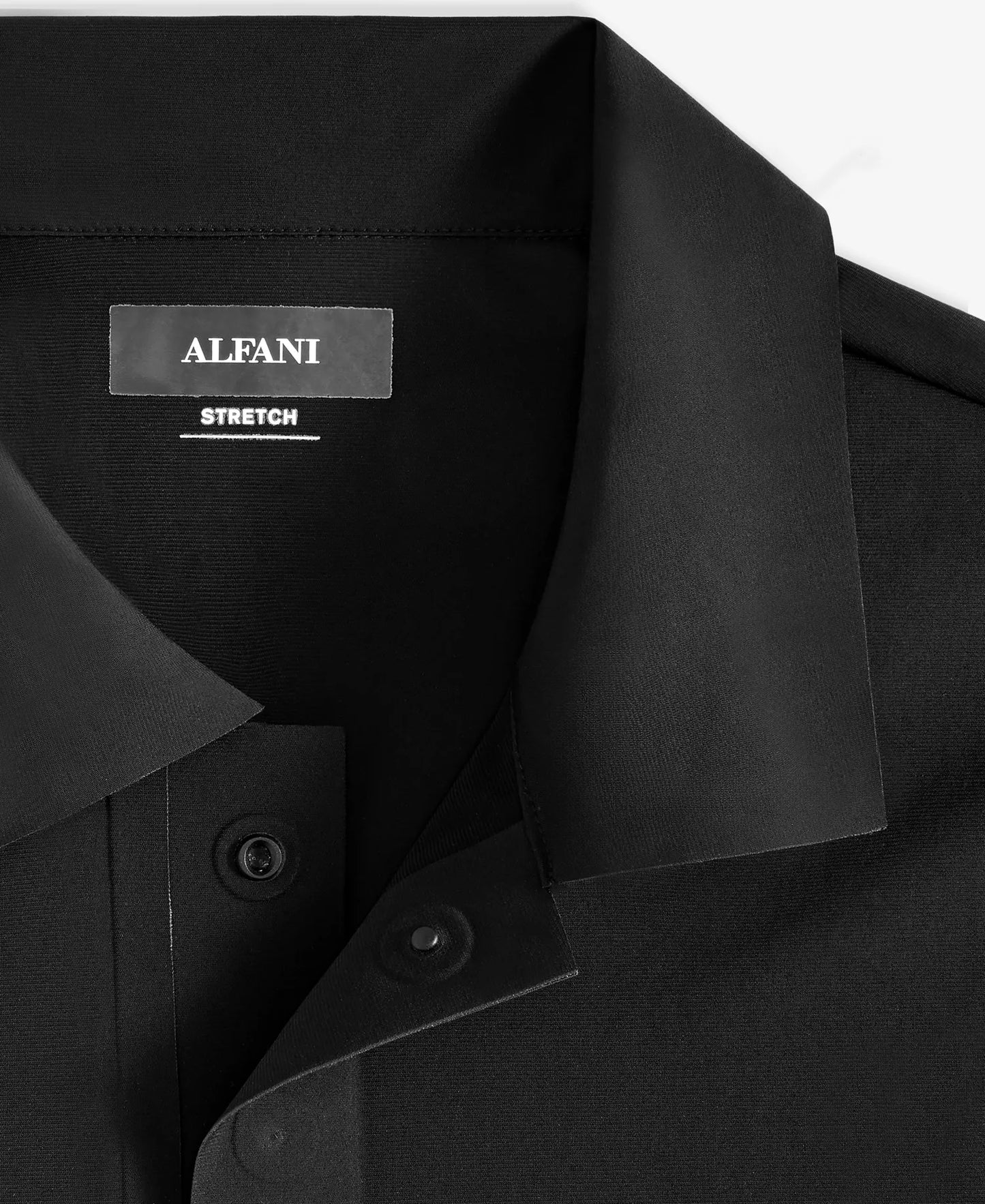 Alfani Men's Laser Cut Short Sleeve Performance Polo Shirt  Deep Black Size M