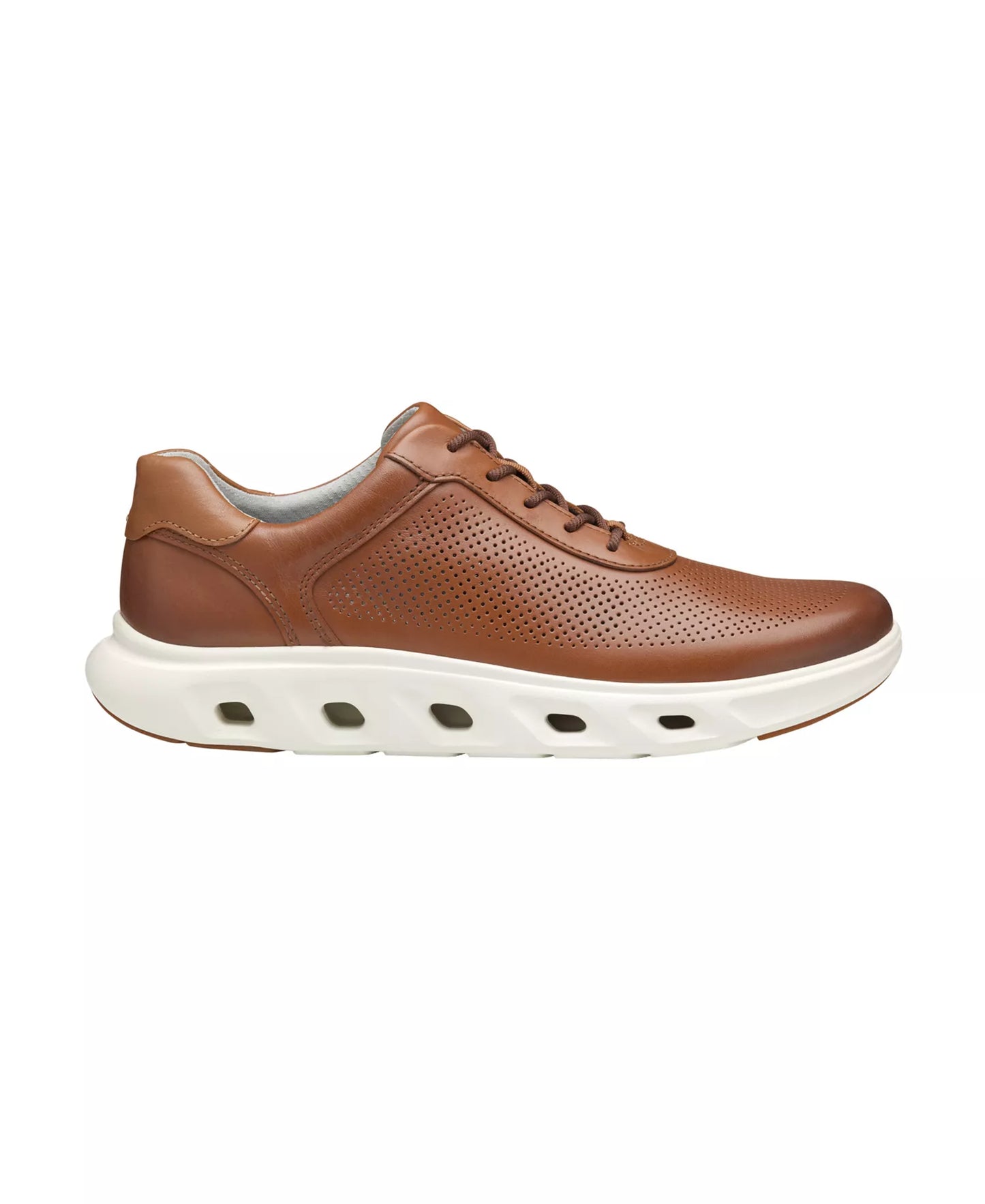 Johnston & Murphy Men's Reactivate U-Throat Sneakers  Tan Full Grain Size 9.5