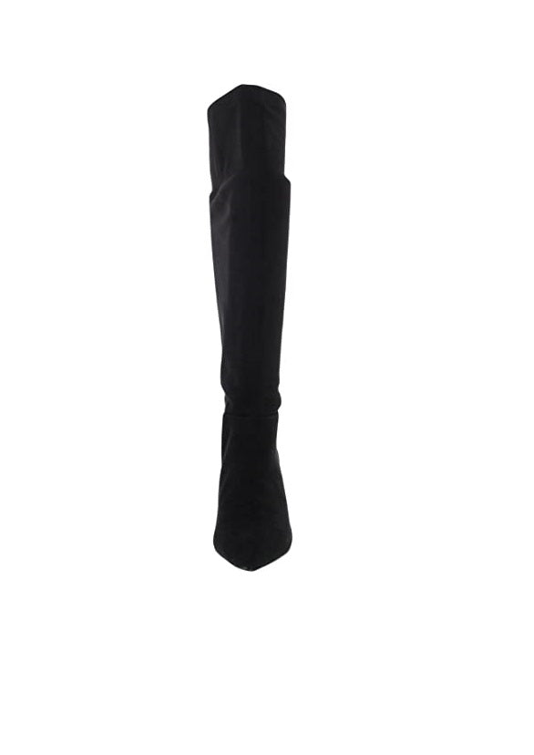 BCBGeneration Womens Marlo Padded Insole Pointed Toe Knee-High Boots  Color Black Micro Suede Size 6.5M