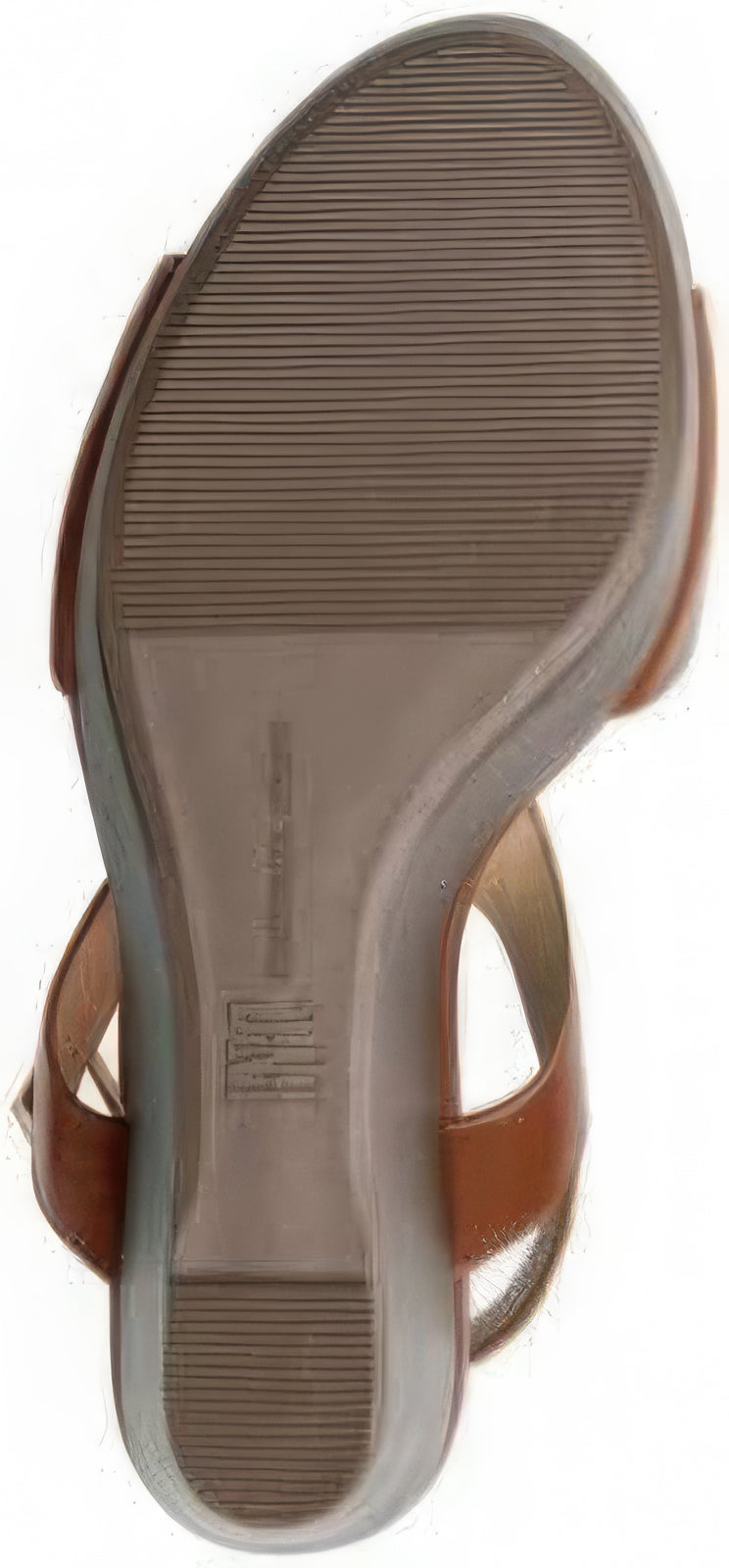 INC International Concepts Women's Valleri Wedge Sandals  Color Cognac Smooth Size 9.5M