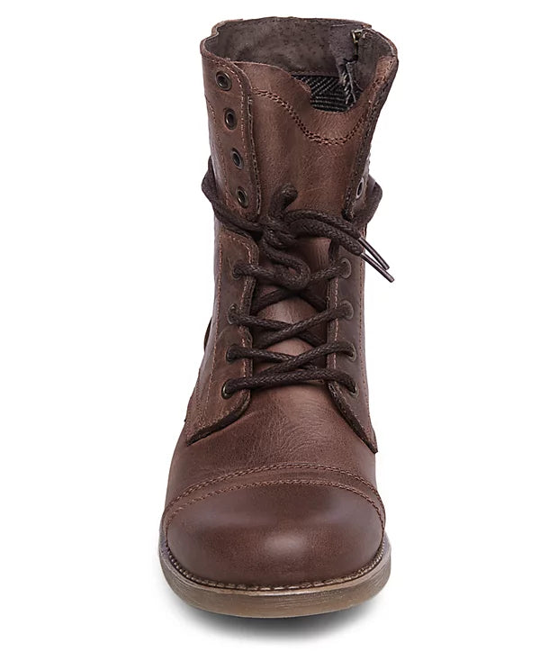 Steve Madden Men's Troopah Leather Boots  Brown Size 8.5