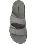 Vance Co. Men's Orlando Comfort Adjustable Strap Sandals  Gray Size 9