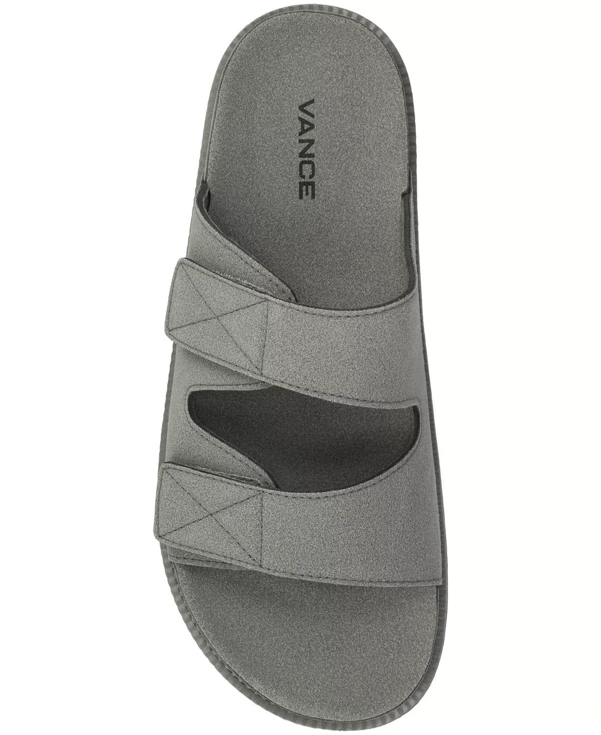 Vance Co. Men's Orlando Comfort Adjustable Strap Sandals  Gray Size 9